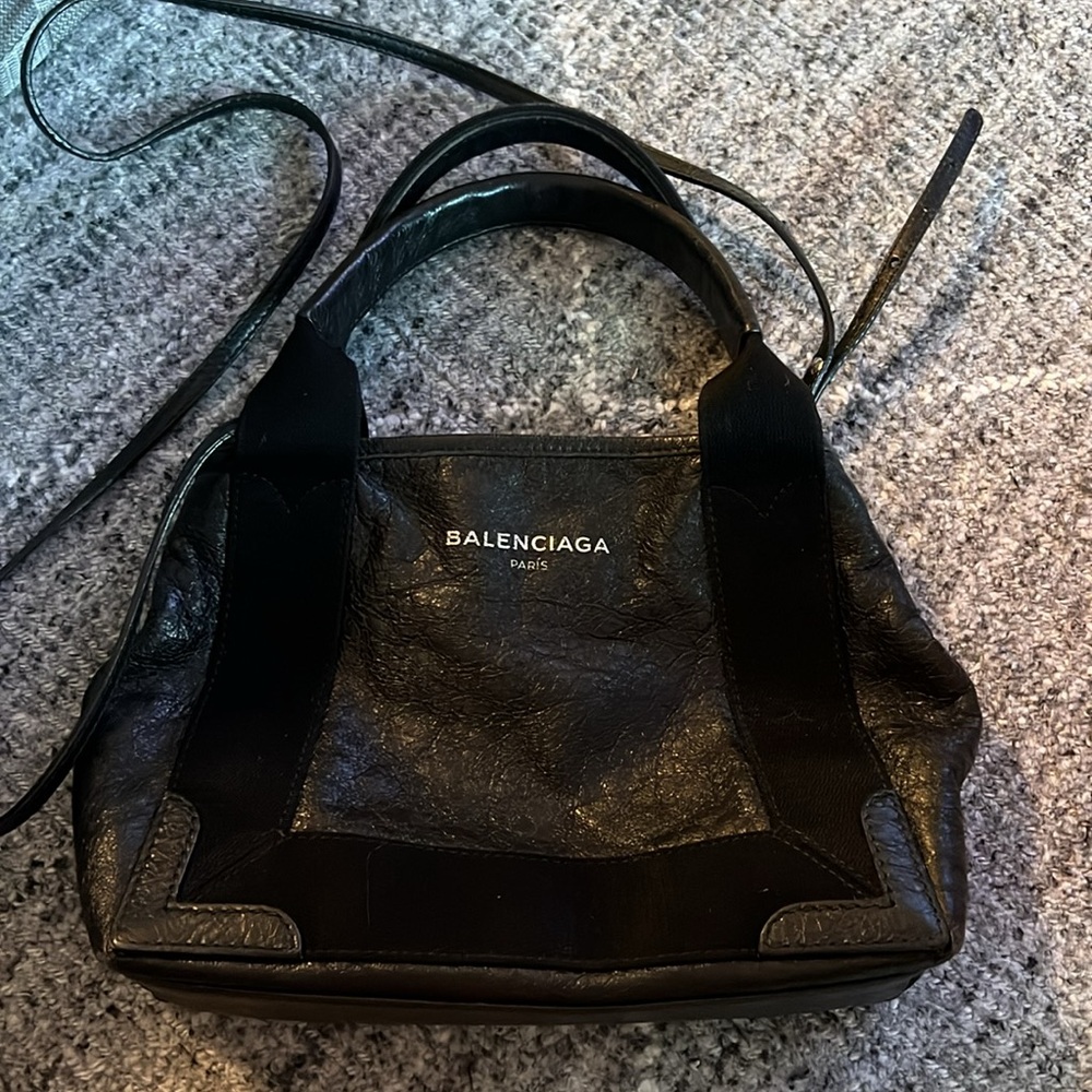 Balenciaga Logo Leather Bag